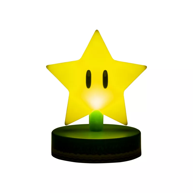 Stalinė lempa Paladone Super Mario Super Star Icon Light – dekoratyvinis LED naktinis šviestuvas