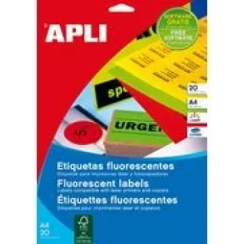 Lipdukas etiketėms agipa Adress-Etiketten 99,1 x 67,7 mm neon geltona su rėmeliu užapvalintais kampais, nuolatinis – 1 vnt.