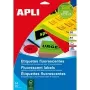 Lipdukas etiketėms agipa Adress-Etiketten 99,1 x 67,7 mm neon geltona su rėmeliu užapvalintais kampais, nuolatinis – 1 vnt.