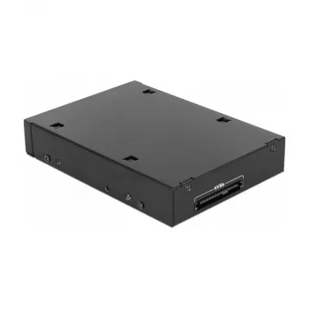 DeLOCK 47232 Juodas metalinis krepšelis 2,5 inch diskams į 3,5 inch lizdą