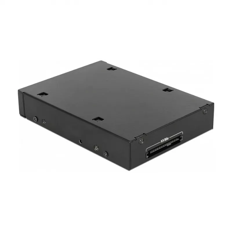 DeLOCK 47232 Juodas metalinis krepšelis 2,5 inch diskams į 3,5 inch lizdą