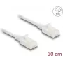 Tinklo kabelis DeLOCK RJ45 Cat.6A kištukas-kištukas 0,3 m baltas