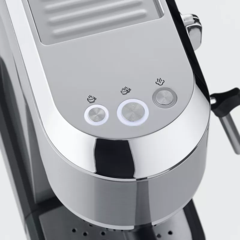 SEVERIN Newspresa KA 5997 pusiau automatinis espresso aparatas, 1 L, 1350 W, juoda/šlifuotas plienas/chromas
