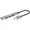 Manhattan USB-A 4 prievadų šakotuvas, 1x USB 3.2 Gen1, 3x USB 2.0, aliuminis