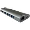 LC-Power LC-HUB-C-MULTI-5 USB 3.2 Gen 1 Type-C laidinis dokas nešiojamam kompiuteriui