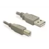USB laidas DeLOCK 82215 1,8 m USB A USB B pilkas
