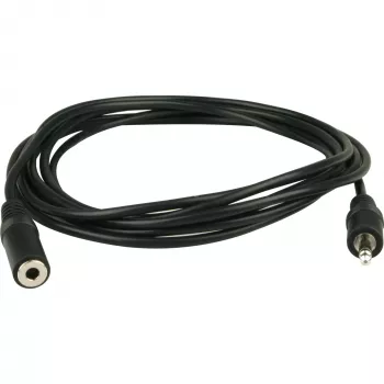 Wentronic Goobay 3,5 mm garso ilginimo laidas, juodas, 3 m – kištukas 3,5 mm > lizdas 3,5 mm (50432)