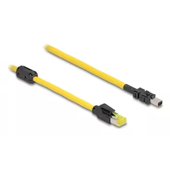 Delock Laidas RJ45 Kištukas Cat.6 į Mini I/O 8 Kontaktų D-Form Type 2 2 m (81251)