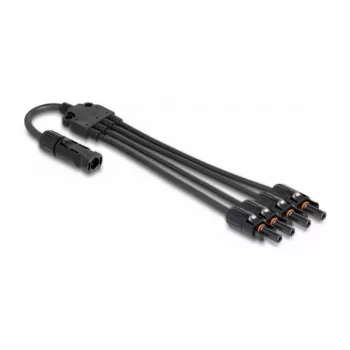Kabelio šakotuvas DeLOCK DL4 Solar Splitter Cable 1 x vyriškas į 4 x moteriškas 50 cm juodas