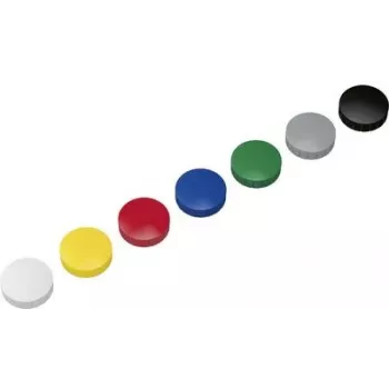Magnetinis laikiklis Maul MAULsolid 38 mm x 15,5 mm apvalus, 10 vnt., įvairių spalvų (6163999)