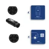 Akyga AK-SC-E21 elektromobilio įkrovimo adapteris Type 2 – GB/T, trifazis, 32 A, 22 kW, IP55, juodas