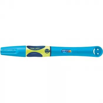 Pelikan griffix® automatinis rašiklis dešiniarankiams – Neon Fresh Blue – mėlynas – kasečių sistema – plastikas – nerūdijantis plienas – dešiniarankiams (820363)