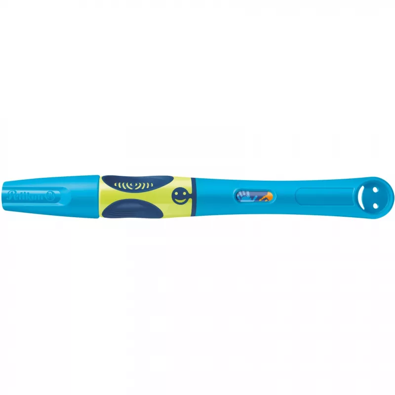 Pelikan griffix® automatinis rašiklis dešiniarankiams – Neon Fresh Blue – mėlynas – kasečių sistema – plastikas – nerūdijantis plienas – dešiniarankiams (820363)