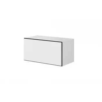 Spintelė grindinė prie sienos Cama Meble ROCO RO3, 75×37×39 cm, balta/juoda/balta