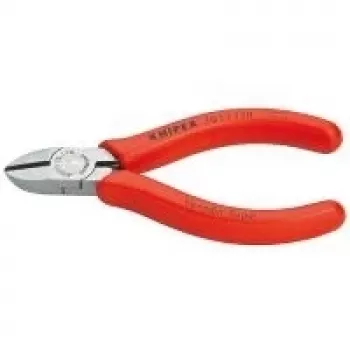 Knipex įstrižinės replės 110 mm poliruota galvute, rutulinė nosis, maks. 1,2 mm
