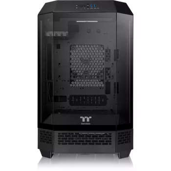 Thermaltake The Tower 300 Black Micro Tower – Kompiuterio korpusas su grūdintu stiklu, skirtas žaidimams