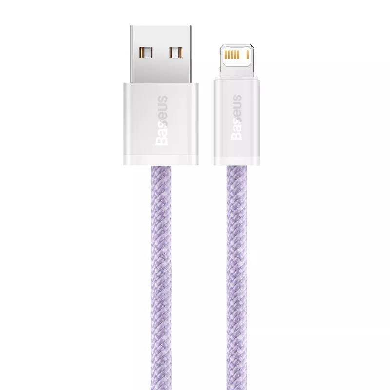 Baseus Dynamic laidas USB į Lightning, 2.4A, 2m (Violetinė)
