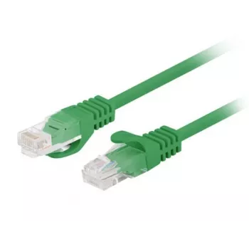 Patchcord Cat.5e UTP 1 m žalias 10 vnt. pakuotė LANBERG PCU5-20CC-01