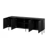 Cama komoda ISLA 200x40x75 matinis juodas