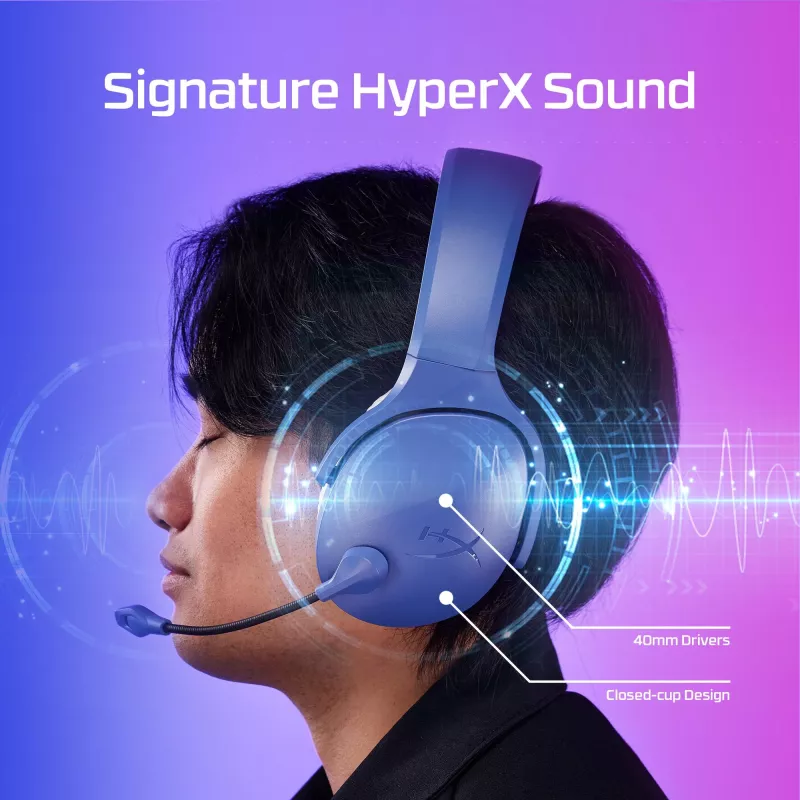 HyperX Cloud Jet – belaidės žaidimų ausinės (juodos)