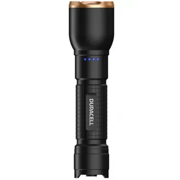 Duracell DF2500R rankinis įkraunamas žibintuvėlis, juodas