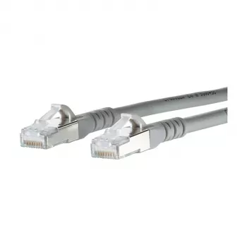METZ CONNECT BTR - Laidas RJ-45 (M) - RJ-45 (M) - 0,5 m - Ekranuotas - CAT 6a - Be halogeno - Pilka (1308450533-E)