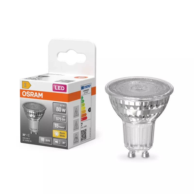 Osram Parathom Reflector GU10 6.1 W Šilta Balta