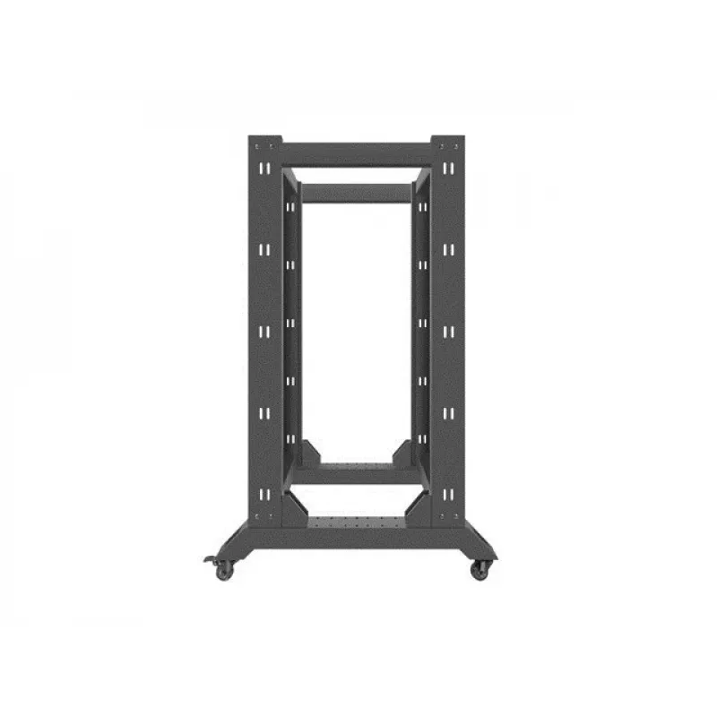 Atviras stovas LANBERG OR01-6822-B 22U, 600 mm x 800 mm, juodas, 600 kg