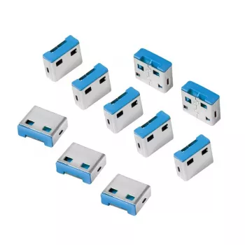 USB prievado užraktas LogiLink AU0046 mėlynas