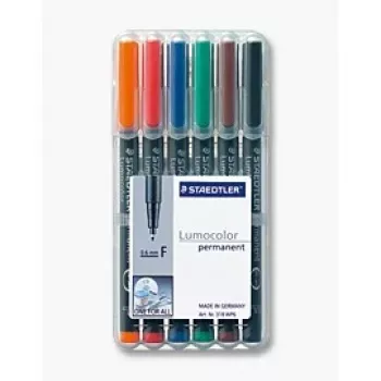 Permanentiniai žymekliai Staedtler 318 WP6 6 spalvų rinkinys