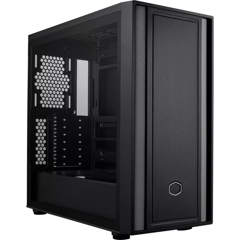 Cooler Master MasterBox 600 Lite PC korpusas, MIDI bokštas, E-ATX, grūdintas stiklas – juodas
