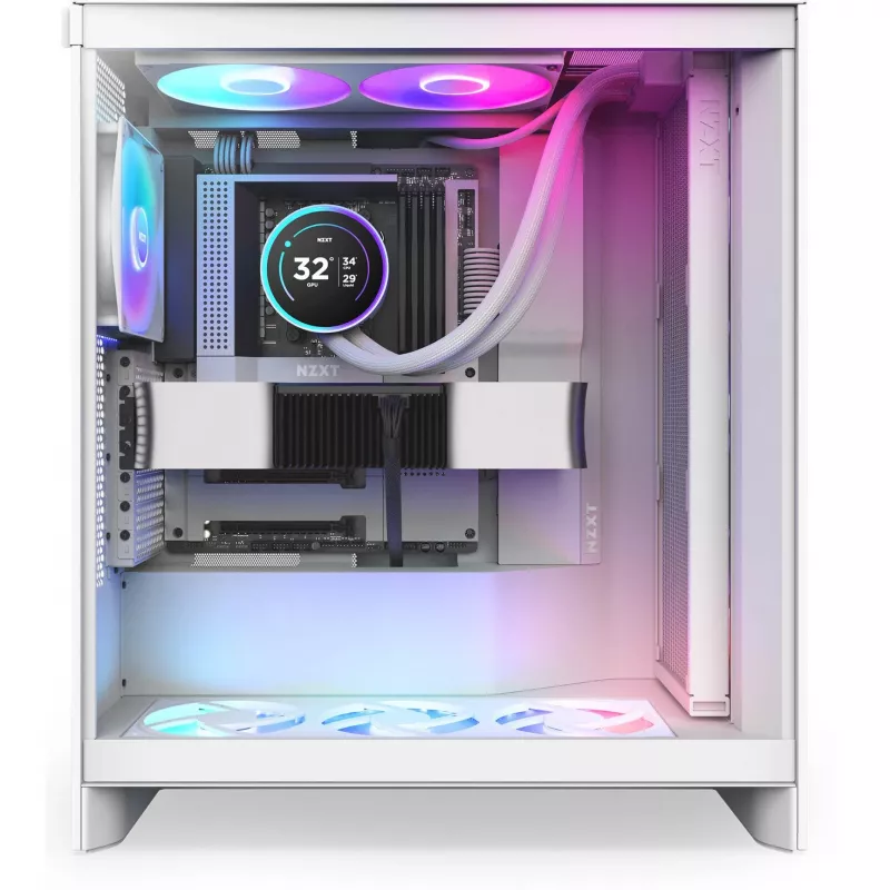 NZXT Kraken Elite 420 RGB 420 mm skystas aušinimas baltas