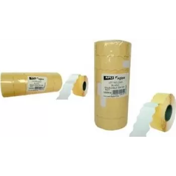 Lipnių kainų etikečių rulonas agipa 26 x 12 mm baltas, suderinamas su Meto 626/826/1026, 1 pak.