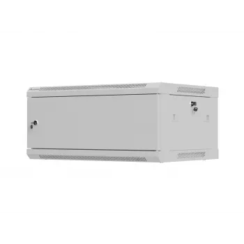 Sieninis 19 colių montavimo spintas LANBERG WF01-6404-00S 4U 600×450 mm, pilkas