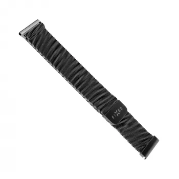 Laikrodžio apyrankė FIXED Mesh Strap Fixed 20mm Quick Release Juoda