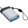 Microconnect USB3.0ACFB-KEY adapteris USB C į USB A juodas, sidabrinis