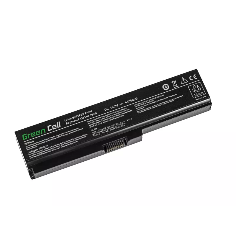 Baterija nešiojamam kompiuteriui Green Cell TS03V2, skirta Toshiba Satellite A660, C650, C660, C660D, L650, L650D, L655, L670, L670D, L675, 4400 mAh