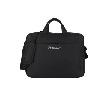 Dėklas nešiojamam kompiuteriui Tellur TLL611312, 15,6 colio, Cozy Black, paminkštintas skyrius, užtrauktuku užsegamos kišenės