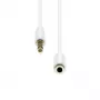 Prailginimo laidas ProXtend M4EXS-02W 4 kontaktų plonas, 2 m