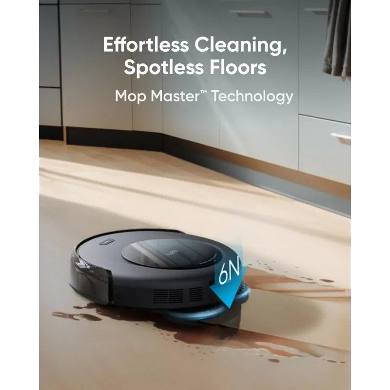 Anker Eufy Robotinis dulkių siurblys su viskas viename stotele | Omni C20 | Šlapias ir sausas valymas | 7000 Pa | Pilka