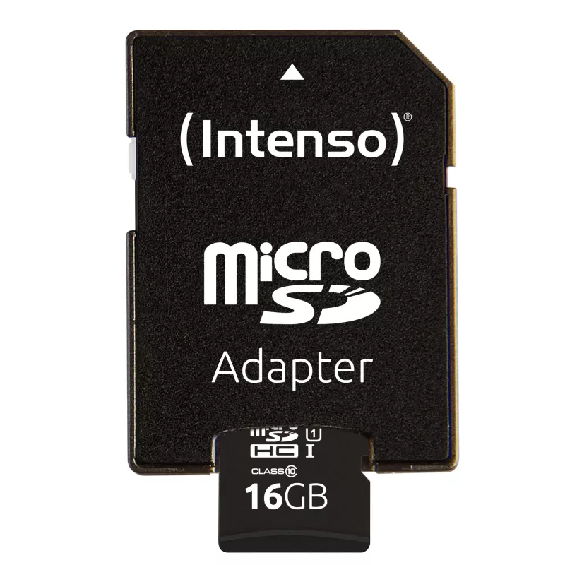Intenso 16GB microSDHC UHS-I Class 10 atminties kortelė