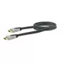 HDMI kabelis SCHWAIGER HDM0150G 063 — 1,5 m, HDMI Type A kištukas–kištukas, paauksuoti kontaktai, juoda/pilka