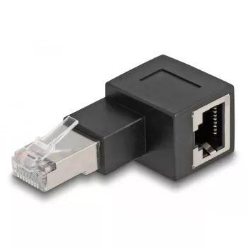 Delock tinklo adapteris - RJ-45 (M) į RJ-45 (W) - CAT 6a - stačiu kampu