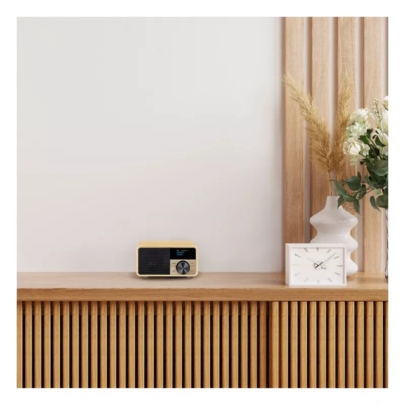Stalinis radijo imtuvas Sangean DDR-7 Natural Wood FM AM Bluetooth