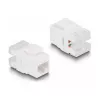 DeLOCK Keystone LSA rinkinys RJ45 RJ11 Cat.6 juodas užsegamas laikiklis