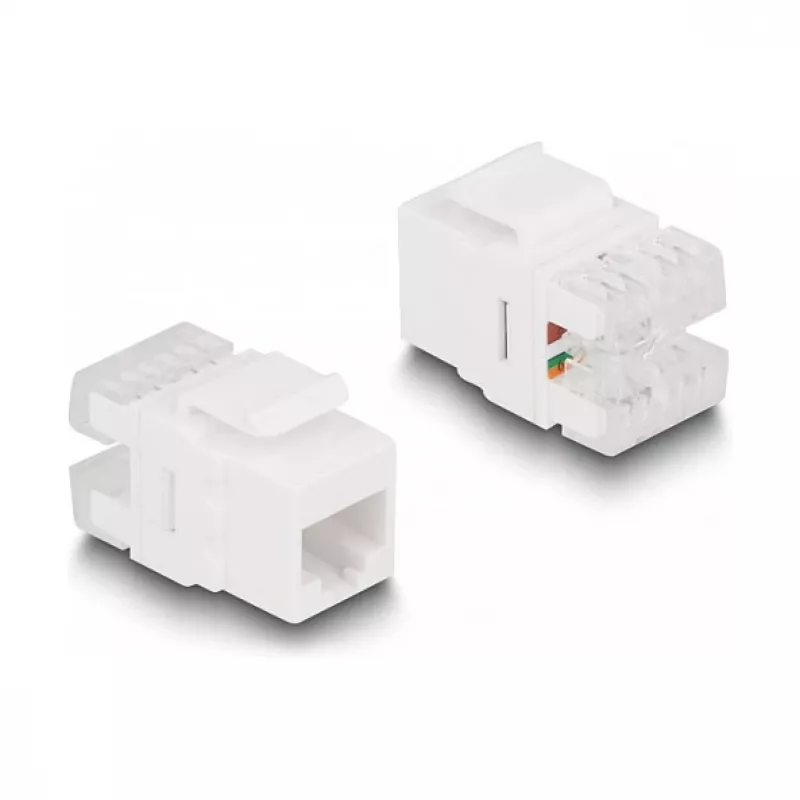 DeLOCK Keystone LSA rinkinys RJ45 RJ11 Cat.6 juodas užsegamas laikiklis