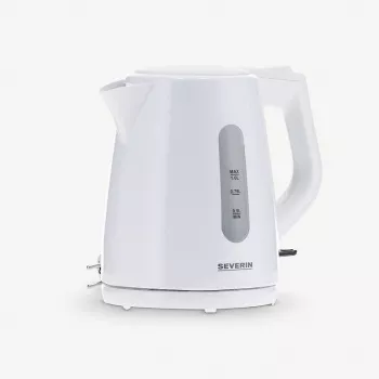 Elektrinis virdulys SEVERIN 1 L 2200 W baltas – belaidis, su 360° pagrindu, paslėptas kaitinimo elementas