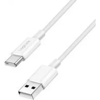 LogiLink USB-C® laidas USB 2.0 USB-A kištukas, USB-C® kištukas 1 m Baltas CU0321 (CU0321)