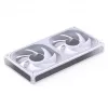 JONSBO ZB-240W 2x120mm ARGB PWM korpuso ventiliatoriai - Balti