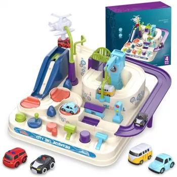 Lenktynių trasos rinkinys Extralink TOYS — išmanieji automobiliukai su moduliniais bėgiais